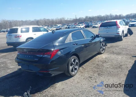 2022 Hyundai Elantra Limited from USA, damaged, VIN KMHLP4AGXNU353580